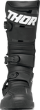 THOR Blitz XR Motorcycle Boots Black/White, US 10, Part 3410-3076