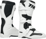 THOR Blitz XR Motorcycle Boots, White/Black, Men’s US 13, Part Number 3410-3106