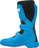 THOR Youth Blitz XR Motorcycle Boots, Black/Blue, US 3, Part Number 3411-0733
