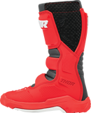 THOR Youth Blitz XR Motorcycle Boots, Red/Charcoal, US 5, Part Number 3411-0756