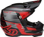 6D HELMETS ATR-2 Helmet - Mach - Red/Gray/Black - Large 12-3327