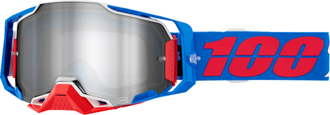100% Armega Goggle - Ironclad - Silver Mirror 50005-00029