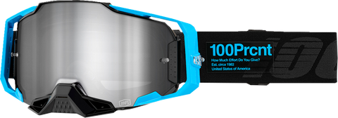 100% Armega Goggle - Barely 2 - Silver Mirror 50005-00027