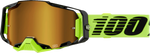 100% Armega Goggle - Neon Yellow - Gold Mirror 50005-00032