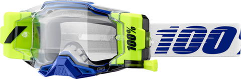 100% Armega Forecast Goggle - Roll-Off - Blue - Clear Lens 50006-00006