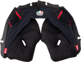 AGV Pista GP RR Cheek Pads - Black/Red - 2XL 20KIT603010012X