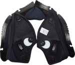 AGV Pista GP RR Cheek Pads - Black/Red - 2XL 20KIT603010012X