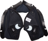 AGV Pista GP RR Cheek Pads - Black/Red - 2XL 20KIT603010012X