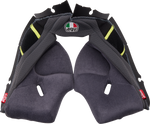 AGV Pista GP RR Cheek Pads - Gray/Yellow - 2XL 20185000564992X
