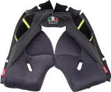 AGV Pista GP RR Cheek Pads - Gray/Yellow - 2XL 20185000564992X