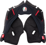 AGV Pista GP RR Cheek Pads - Black/Red - 2XL 20KIT603010012X