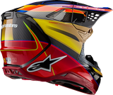 Alpinestars Supertech M10 Era MIPS Helmet, Gloss Gold/Yellow/Rio Red, Medium, Part 8301223-5938-M