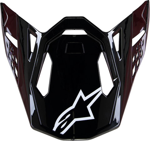 ALPINESTARS Supertech M10 Visor - Solid - Gloss Black Carbon 8980123-1188-OS