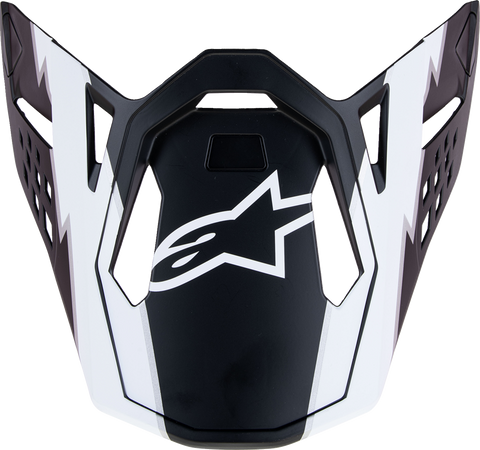ALPINESTARS Supertech M10 Visor - Ampress - Matte Black/White 8980623-1121-OS