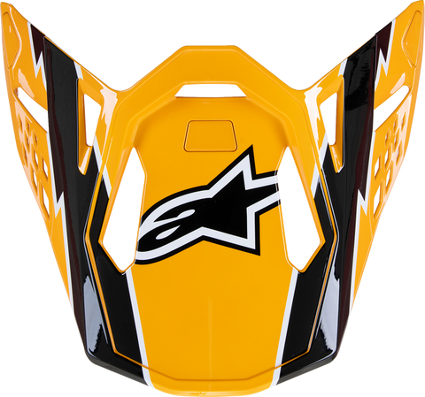 ALPINESTARS Supertech M10 Visor - Ampress - Gloss Black/Yellow 8980623-1414-OS