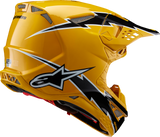 Alpinestars Supertech M10 Ampress MIPS Helmet, Gloss Black/Yellow, XL, Part 8300823-1414-XL