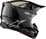 Alpinestars Supertech M10 MIPS Helmet, Gloss Black Carbon, XL, Part 8300323-1188-XL