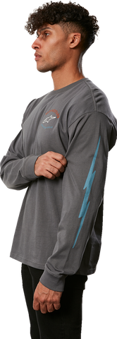 ALPINESTARS Full Face Long-Sleeve T-Shirt - Charcoal - 2XL 123371200182XL