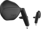 RAM MOUNTS Tough-Mirror Side View Mirror Kit, Oval Black Left/Right with Long Arms, RAM-B-349-C-465RL