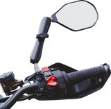 RAM Mounts Tough-Mirror Side View Oval Black Right Mirror with Ball, RAM-B-465RU