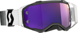 SCOTT Prospect Premium Black/White Goggle with Purple Chrome Works Lens, Model 272821-7702281