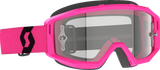 SCOTT Primal Pink and Black Goggle with Clear WORKS Lens, Small-Fit Model, Part Number 2785981665113