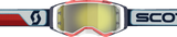SCOTT Prospect Red/White Goggles with Yellow Chrome Works Lens, Model 272821-1005289