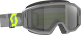 SCOTT Primal Sand Dust Goggle, Light Gray/Neon Yellow with Dark Gray Lens, Part Number 2786007697053