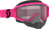 SCOTT Primal Snow Cross Goggles, Pink and Black, Dual-Pane Rose Lens, Model 278606-1665134