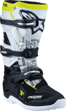 Moose Offroad Youth Tech 7S Boots Black/White/Yellow, US 3, Part 0215024-125-3