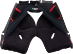 AGV Pista GP RR Cheek Pads - Black/Red - Small 2018500056606S