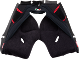 AGV Pista GP RR Cheek Pads - Black/Red - Small 2018500056606S