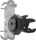 RAM MOUNTS Tough-Claw Small Clamp Base with Vibe-Safe Adapter, 5/8"-1-1/2", RAP-400-462NPT