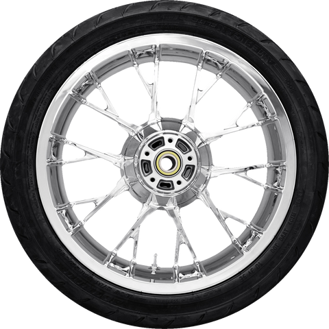 Coastal Moto Marlin Rear Wheel - Chrome 18-inch with Dunlop 180/55B18 Tire for FLHXST, FLTRXST, and FLRT Models