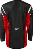 Fly Racing Kinetic Mesh Center Jersey Black/White/Red Medium