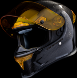 ICON Airframe Pro Carbon 4Tress Motorcycle Helmet, Yellow, XL, Part Number 0101-16663