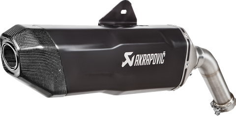 AKRAPOVIC Slip-On Line Muffler - Titanium - Black S-B9SO3-HFBFCTBL
