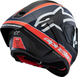 Alpinestars Supertech R10 Helmet Team Matte Black/Carbon Red Fluo/Blue Medium 8200224-1383-M