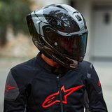 Alpinestars Supertech R10 Helmet - Element Carbon/Silver/Black - Small | Part 8200324-1368-S