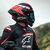 Alpinestars Supertech R10 Element Helmet Carbon/Red/White 2XL - Part 8200324-1363-XXL