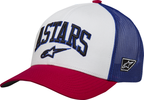 ALPINESTARS Dunker Hat - White/Red/Blue - One Size 1214-81717-2372-OS