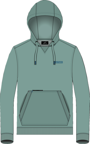 ALPINESTARS Rooted Hoodie - Green - Large 1214-51300-60-L