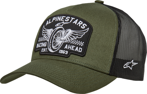 ALPINESTARS Heritage Patch Trucker Hat - Military/Black - One Size 1214-81721-6910-OS