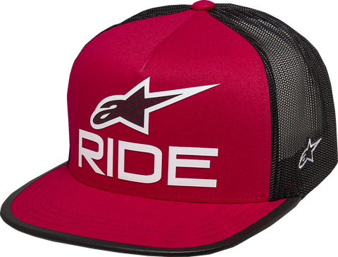 ALPINESTARS Ride 4.0 Trucker Hat - Red/Black/White - One Size 1214-81711-3112-OS