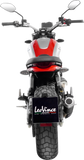 LeoVince LV-10 Slip-On Muffler 15266B for Motorcycle Exhaust Systems, Black Stainless Steel