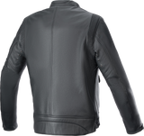 ALPINESTARS Dyno Leather Jacket - Black/Ruby Red/Ecru - Large 3103924-1316-L