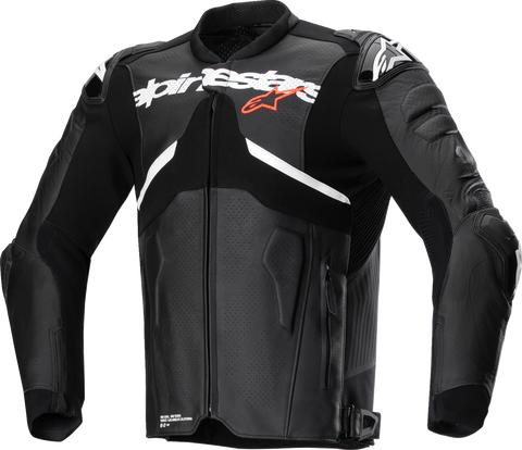 ALPINESTARS Atem v5 Leather Jacket - Black/White - 58 3106524-12-58