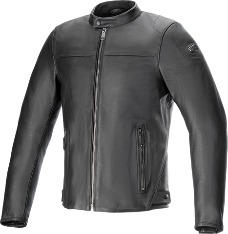 ALPINESTARS Blacktrack Leather Jacket - Black - 3XL 3103824-1100-3X