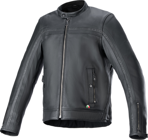 ALPINESTARS Dyno Leather Jacket - Black/Black - Medium 3103924-1100-M