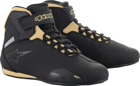 ALPINESTARS Women's Sektor Shoes - Black/Champagne - US 11 2515719-1090-11